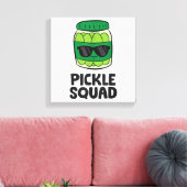 Pickle Lover Team Pickles Funny Pickle Squad Leinwanddruck (Insitu (Wohnzimmer))