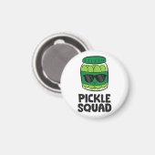 Pickle Lover Team Pickles Funny Pickle Squad Magnet (Vorderseite/Rückseite)