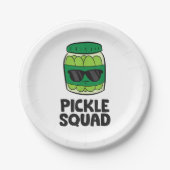 Pickle Lover Team Pickles Funny Pickle Squad Pappteller (Vorderseite)