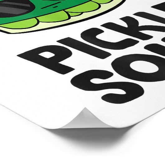 Pickle Lover Team Pickles Funny Pickle Squad Poster (Ecke)