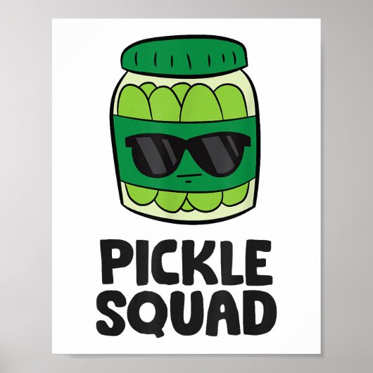 Pickle Lover Team Pickles Funny Pickle Squad Poster (Vorne)