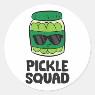 Pickle Lover Team Pickles Funny Pickle Squad Runder Aufkleber