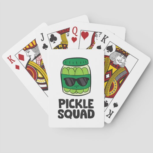 Pickle Lover Team Pickles Funny Pickle Squad Spielkarten (Rückseite)