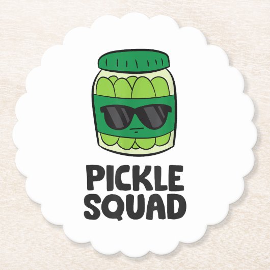 Pickle Lover Team Pickles Funny Pickle Squad Untersetzer (Vorderseite)