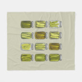 Pickle Lover Vintag Dosen Pickles Jar Weihnachten Fleecedecke (Vorderseite (Horizontal))