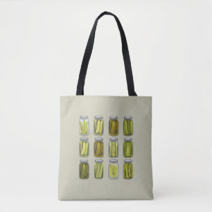 Pickle Lover Vintage eingelegte Gurken Glas Weihna Tasche
