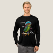 Pickle Man Skaten AI Art Tri-Blend Shirt (Volle Vorderseite)