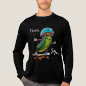 Pickle Man Skaten AI Art Tri-Blend Shirt (Vorderseite)