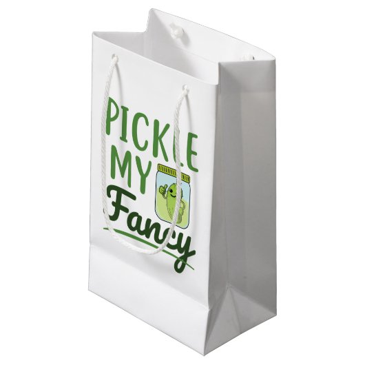 Pickle meine Extravaganten Pickles Lover Niedlich Kleine Geschenktüte (Vorderseite Schrägansicht)