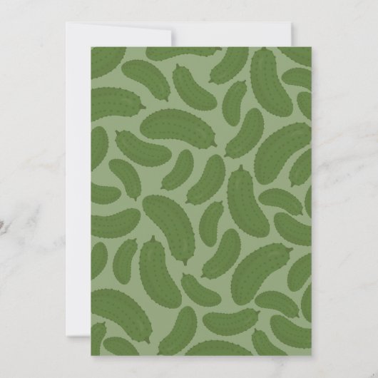 Pickle mir glückliche Baby Dusche Einladung (Rückseite)