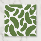 Pickle mir glückliches Baby Dusche Thema Geschenkanhänger (Rückseite)