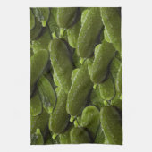 Pickle Muster Fresh Green Cucumber Pickles Geschirrtuch (Vertikal)