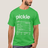 Pickle Nutrition Facts Funny Erntedank Christma T-Shirt (Vorderseite)