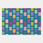 Pickle Party Fun Playful Bold farbenfroher Regenbo Geschenkpapier Set (Vorderseite 3)