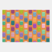 Pickle Party Fun Playful Hellrosa Regenbogen Geschenkpapier Set (Vorderseite 3)