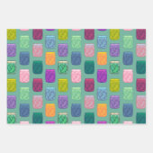 Pickle Party Fun Playful Hellrosa Regenbogen Geschenkpapier Set (Vorderseite 2)