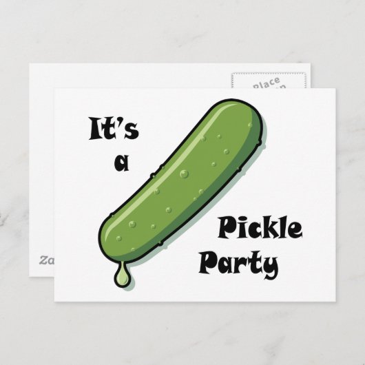 Pickle Party Postkarte (Vorne/Hinten)