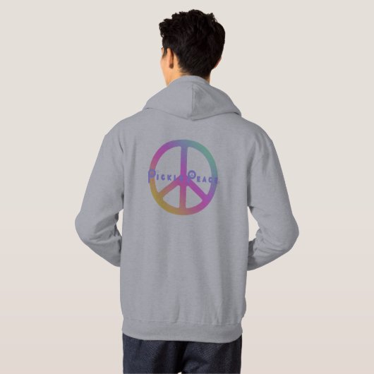Pickle peace sweatshirt in pastels (Schwarz voll)