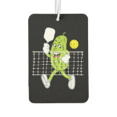 Pickle Playing Pickleball - Funny Pickleball Paddl Autolufterfrischer (Rückseite)