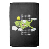 Pickle Playing Pickleball - Funny Pickleball Paddl Badematte (Vorderseite Vertikal)