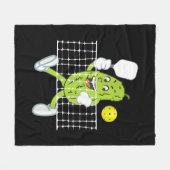 Pickle Playing Pickleball - Funny Pickleball Paddl Fleecedecke (Vorderseite (Horizontal))