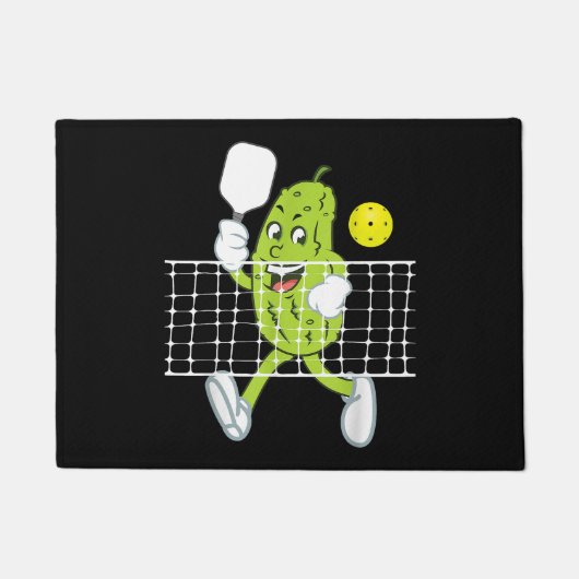 Pickle Playing Pickleball - Funny Pickleball Paddl Fußmatte (Vorderseite)