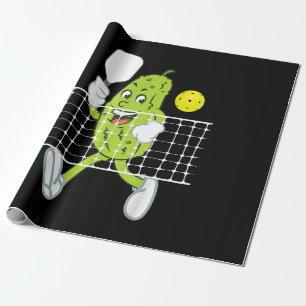 Pickle Playing Pickleball - Funny Pickleball Paddl Geschenkpapier