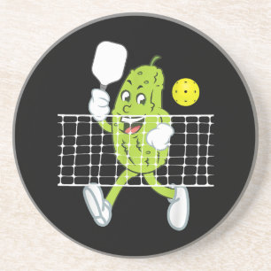 Pickle Playing Pickleball - Funny Pickleball Paddl Getränkeuntersetzer