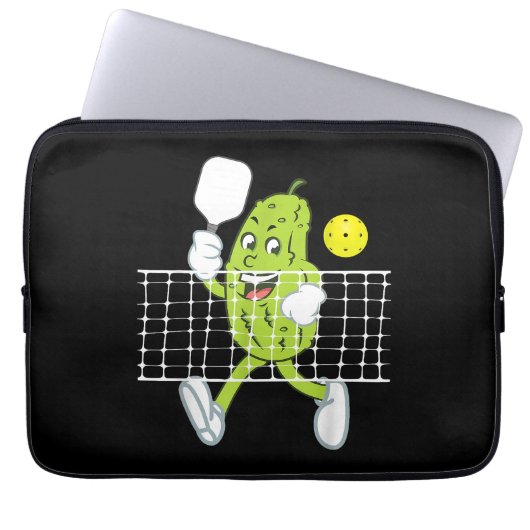 Pickle Playing Pickleball - Funny Pickleball Paddl Laptopschutzhülle (Vorderseite)