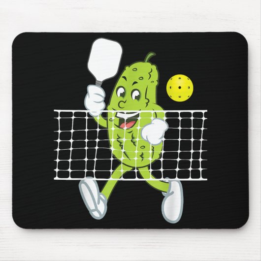 Pickle Playing Pickleball - Funny Pickleball Paddl Mousepad (Vorne)