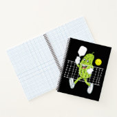Pickle Playing Pickleball - Funny Pickleball Paddl Notizblock (Innenseite)
