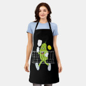 Pickle Playing Pickleball - Funny Pickleball Paddl Schürze (Getragen)