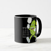 Pickle Playing Pickleball - Funny Pickleball Paddl Tasse (VorderseiteRechts)