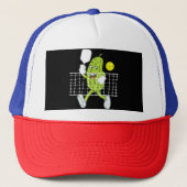 Pickle Playing Pickleball - Funny Pickleball Paddl Truckerkappe (Vorderseite)