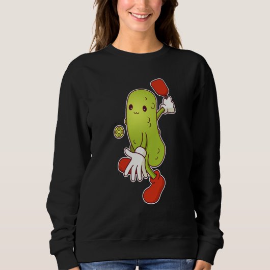 Pickle Playing Pickleball Sweatshirt (Vorderseite)