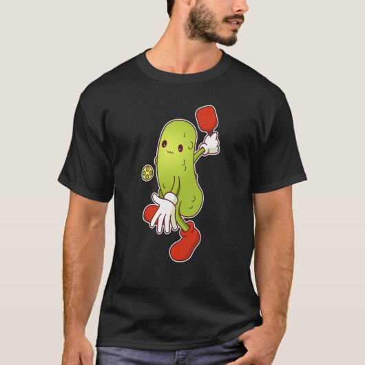 Pickle Playing Pickleball T-Shirt (Vorderseite)