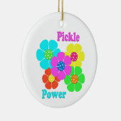 Pickle Power Pickleball Keramik Ornament (Rechts)