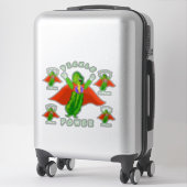 Pickle Power Pickleball Super Hero Aufkleber (Koffer)