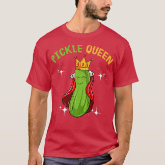 Pickle Queen Funny Vegan Cucumber Gemüse T-Shirt