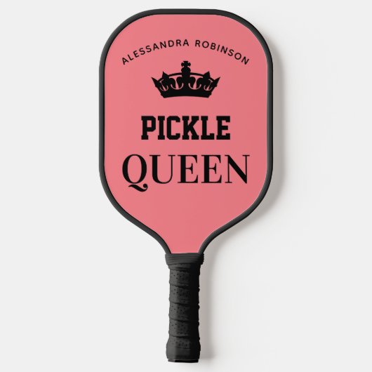 Pickle Queen personalisiert Pickleball Paddel Pickleball Schläger (Rückseite)