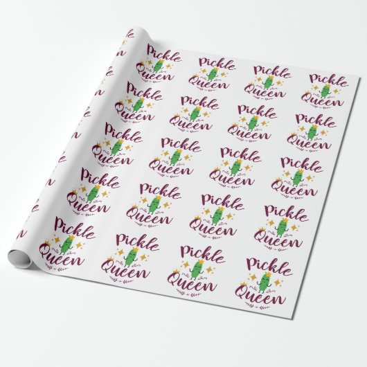 Pickle Queen Pickles Lover Girls Geschenkpapier (Ungerollt)