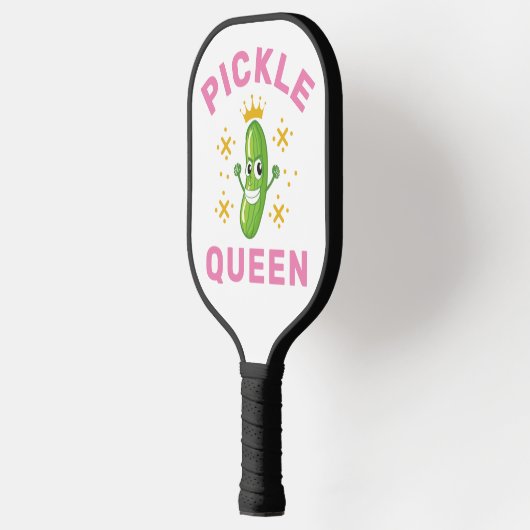 Pickle Queen Pink Typografy Sportzubehör Pickleball Schläger (Links)