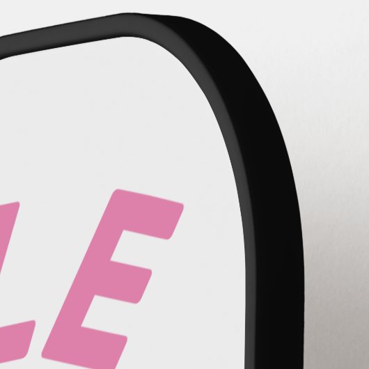 Pickle Queen Pink Typografy Sportzubehör Pickleball Schläger (Linke Seite)