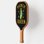 Pickle Queen Typografie Sportzubehör Pickleball Schläger (Links)