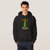 Pickle Queen Vegan Cucumber Gemüse Hoodie (Vorne ganz)