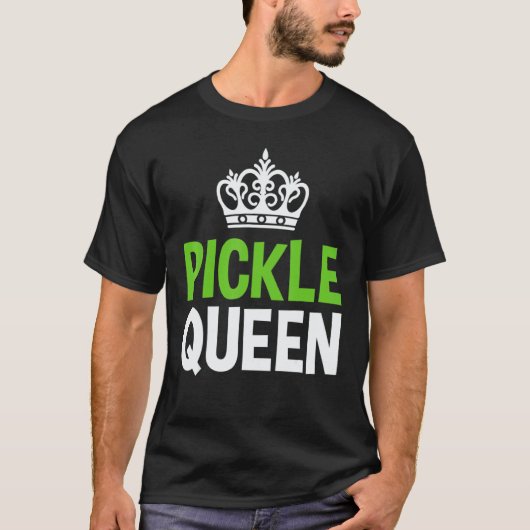Pickle Queen Vegan Gemüse T-Shirt (Vorderseite)
