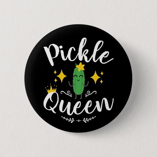 Pickle Queen Women Pickles Lover Button (Vorderseite)