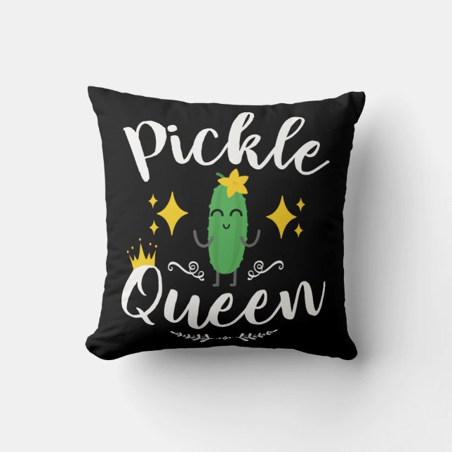 Pickle Queen Women Pickles Lover Kissen (Vorderseite)