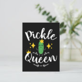 Pickle Queen Women Pickles Lover Postkarte (Stehend Vorderseite)