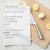 Pickle Recipe - Kitchen towel Geschirrtuch (Viertel Falte)